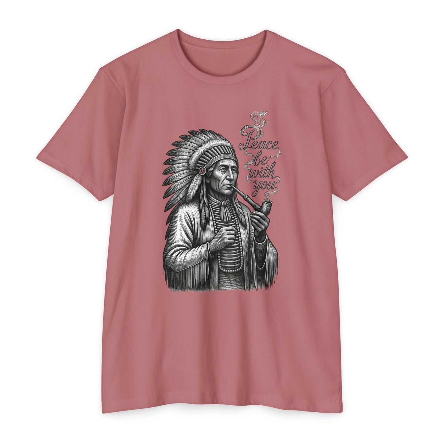Peace Be With You Chief - T-shirt for Pipe Smokers