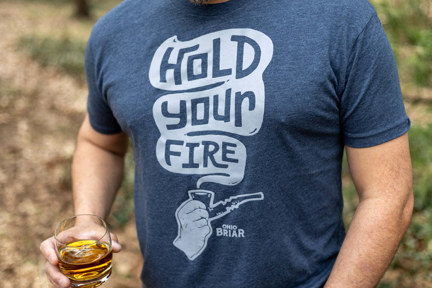 Hold Your Fire Tee (navy blue)