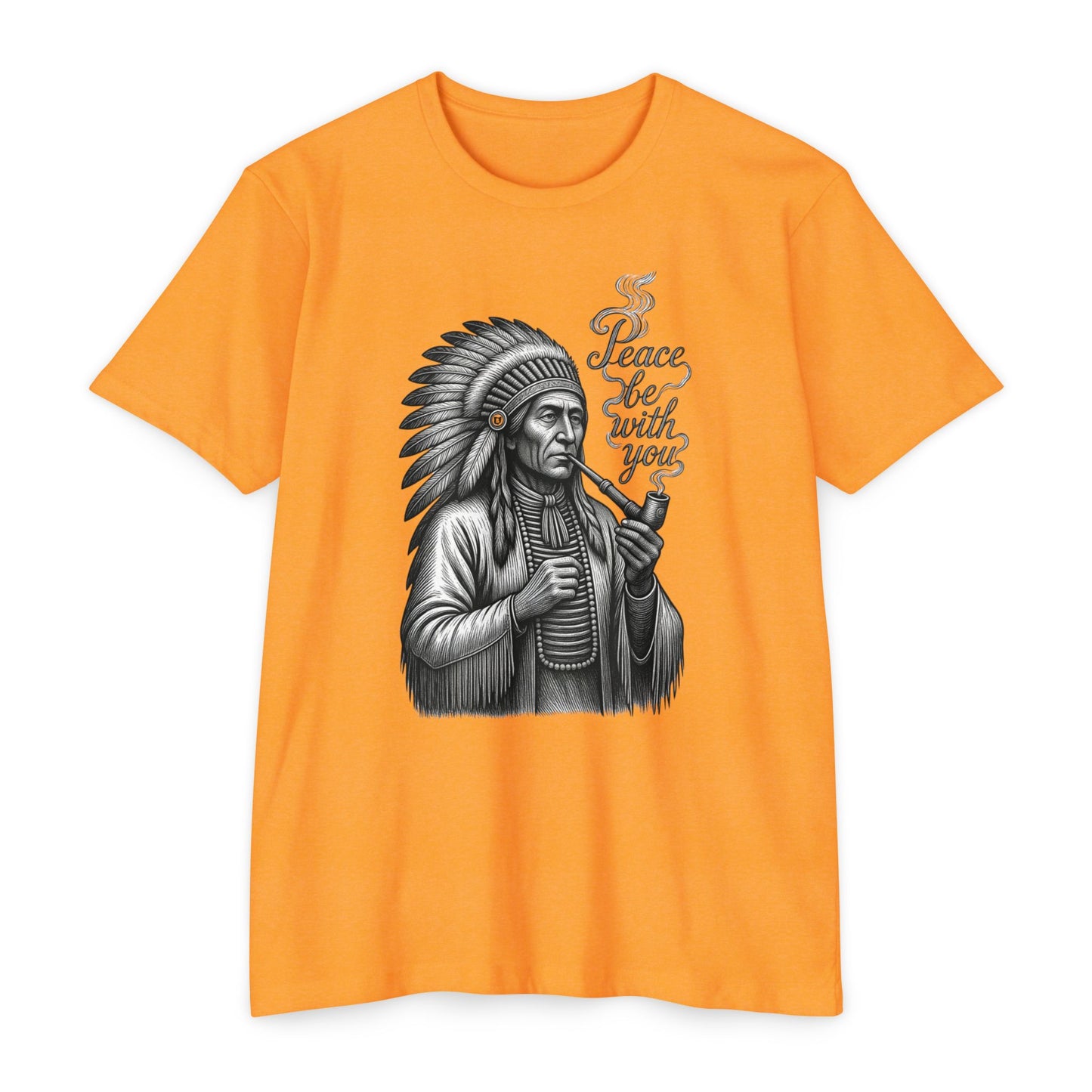 Peace Be With You Chief - T-shirt for Pipe Smokers
