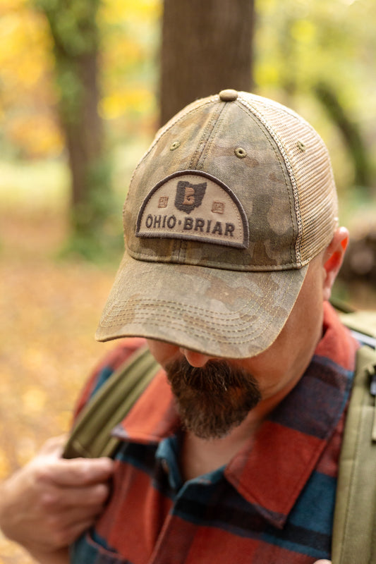 Ohio Briar Trucker Hat - Faded camo